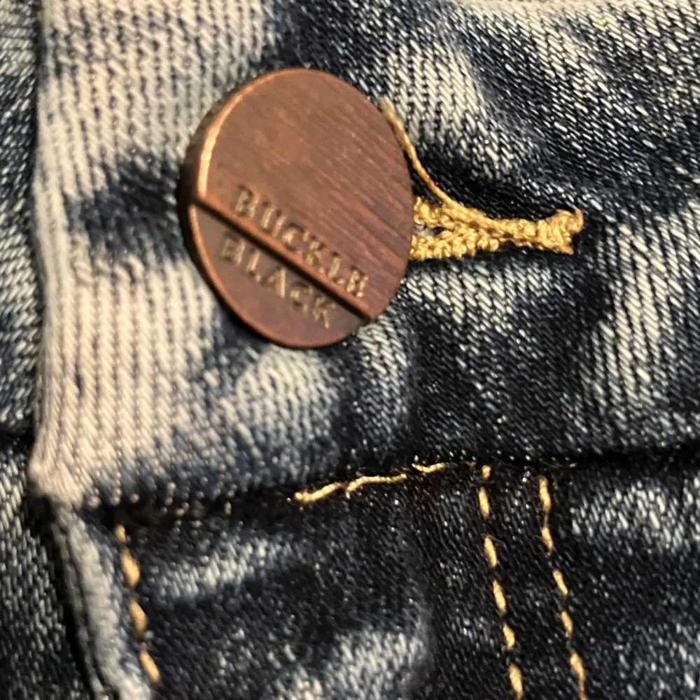 Buckle Black Distressed Skinny Blue Jeans - Picture 5 of 8